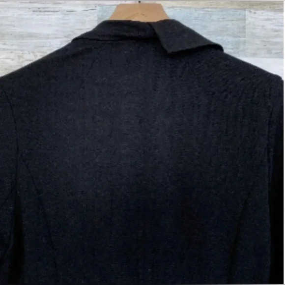 Women’s CAbi Absolute Ponte  Asymmetric Ruffle Blazer Jacket Black Small EUC - Picture 8 of 11